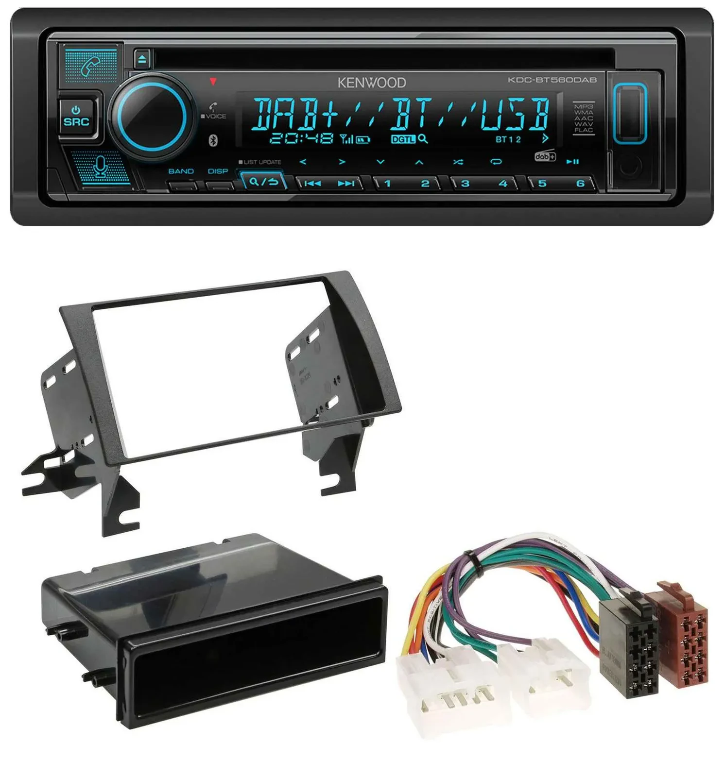 Kenwood Bluetooth DAB CD MP3 USB Autoradio für Toyota Camry (2002-2006)