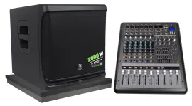 Mackie DLM12S 2000W 12" Powered Active DJ PA Subwoofer Sub+Mixer+Acoustic Riser