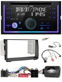 JVC Lenkrad USB 2DIN DAB Bluetooth CD Autoradio für Kia Venga 2010-2019