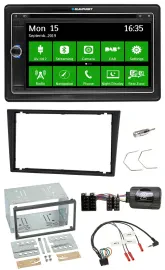 Blaupunkt Bluetooth 2DIN Lenkrad DAB USB TMC Navigation für Opel Corsa C Vectra