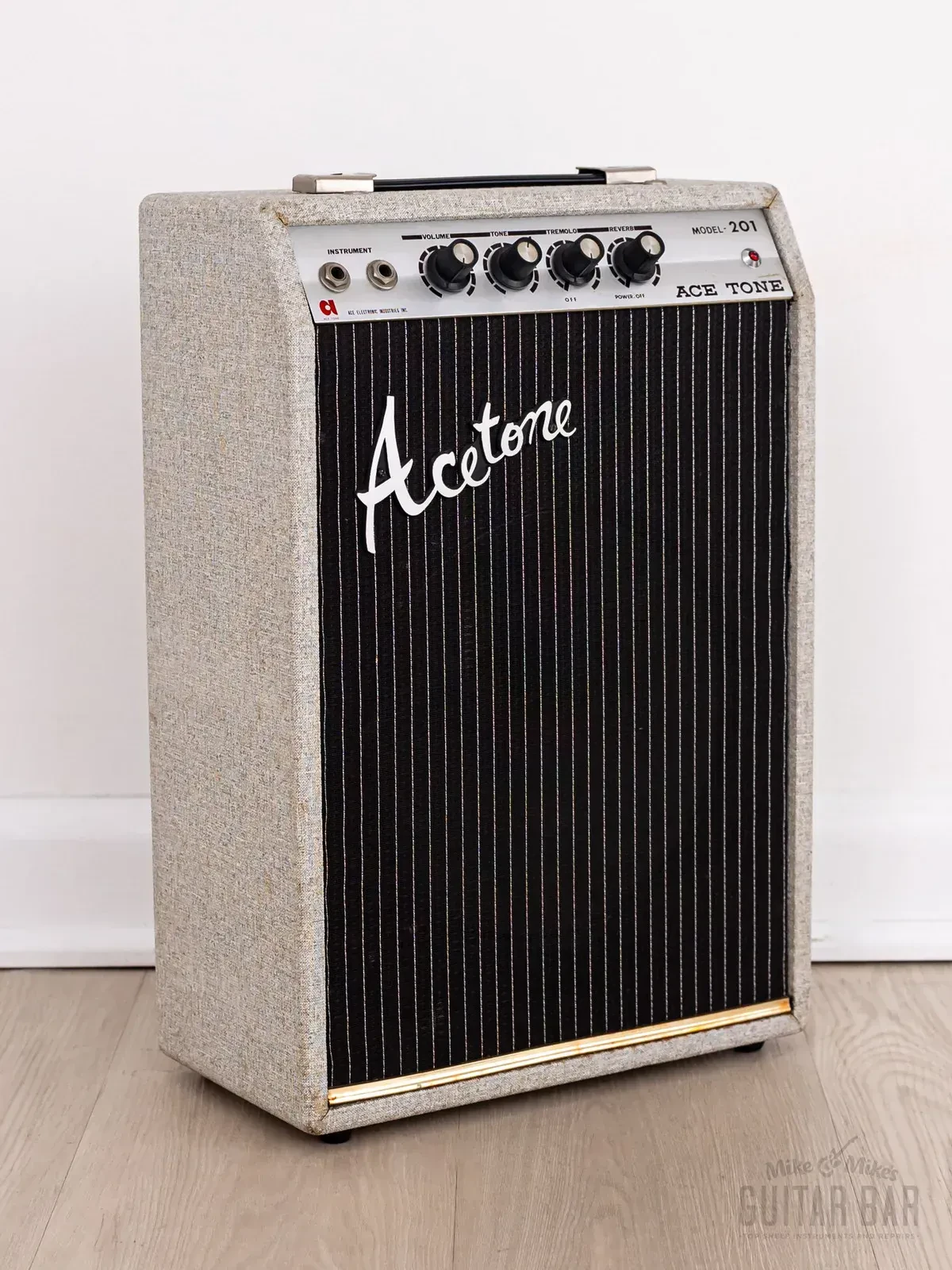 1960s Ace Tone Model 201 Class A Vintage Tube Combo Amp 1x8 w/ Reverb & Tremolo
