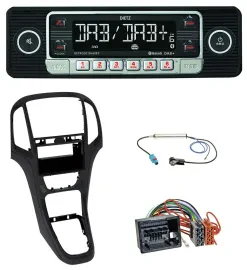 Dietz USB DAB MP3 Bluetooth Autoradio für Opel Astra J ab 2009 Perl schwarz