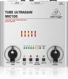 Ламповый предусилитель Behringer MIC100