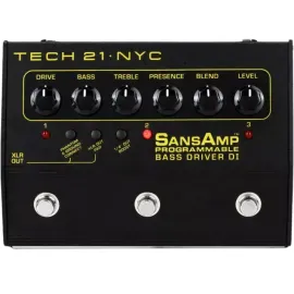 Напольный предусилитель для бас-гитары tech21 SansAmp Programmable Bass Driver DI