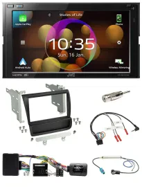 JVC DAB Lenkrad 2DIN Bluetooth USB Autoradio für Audi R8 42 2006-2015