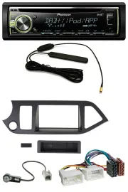 Автомагнитола Pioneer для Kia Picanto (с 2011) CD/MP3/USB/DAB/AUX, совместимая с Start-Stop