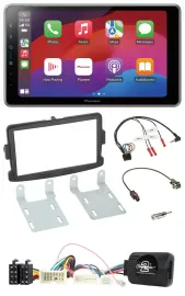 Pioneer Lenkrad USB DAB Bluetooth 2DIN Autoradio für Dacia ab 2012 schwarz