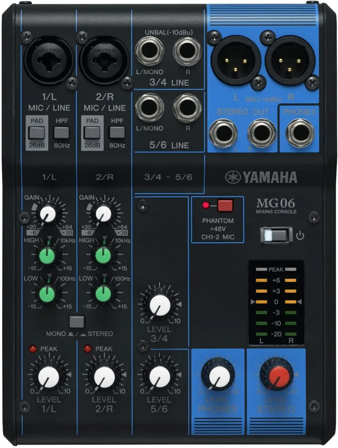 Аналоговый микшер Yamaha MG06