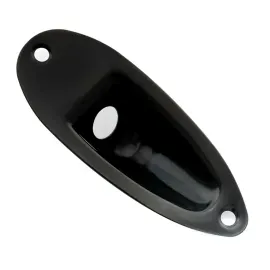 MX2640BK Накладка выходного разъема гитары Strat, черная, Musiclily
