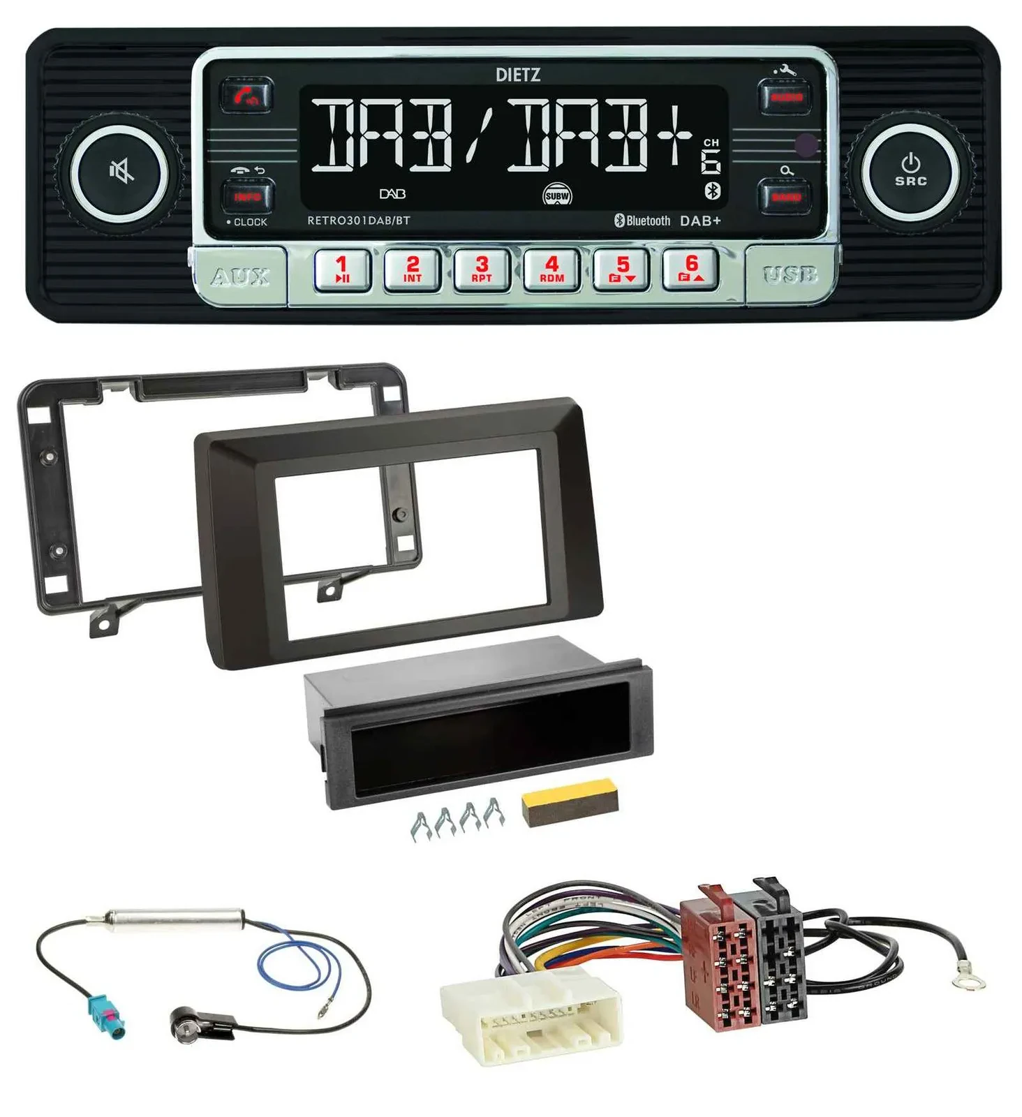 Автомагнитола для Dacia Duster (с 2021) Dietz USB, DAB, MP3, Bluetooth