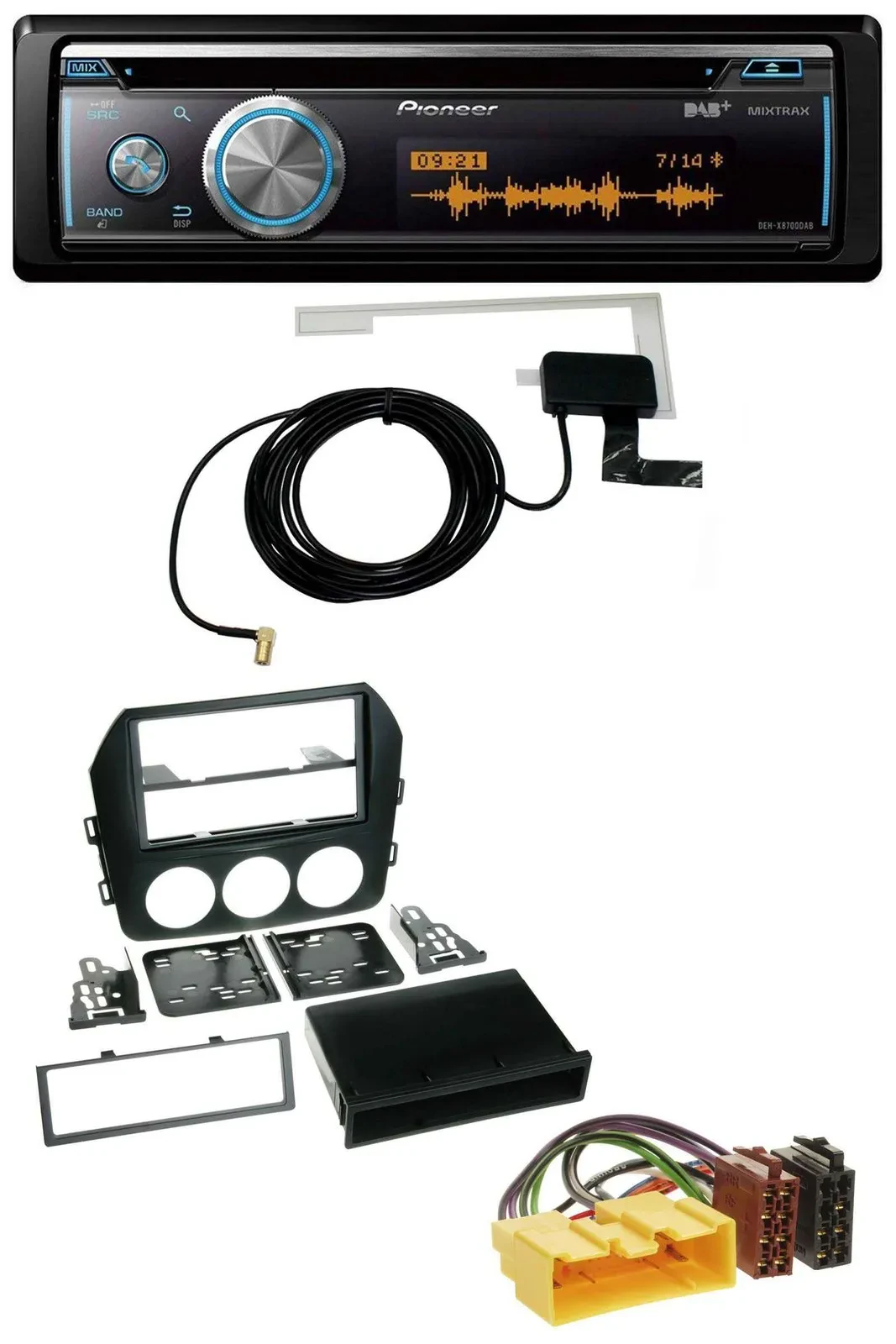 Автомагнитола для Mazda MX-5 (с 2008) Pioneer Bluetooth DAB MP3 USB CD