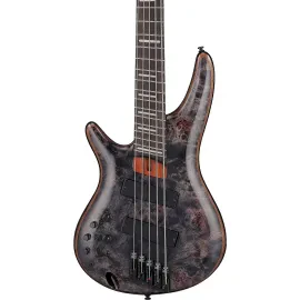 Ibanez SRMS805L L/H Multi-Scale 5-S Bass Guitar, Panga Panga FB, Deep Twilight