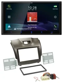 JVC USB Bluetooth 2DIN DAB MP3 Autoradio für Isuzu D-Max ab 2012 grau
