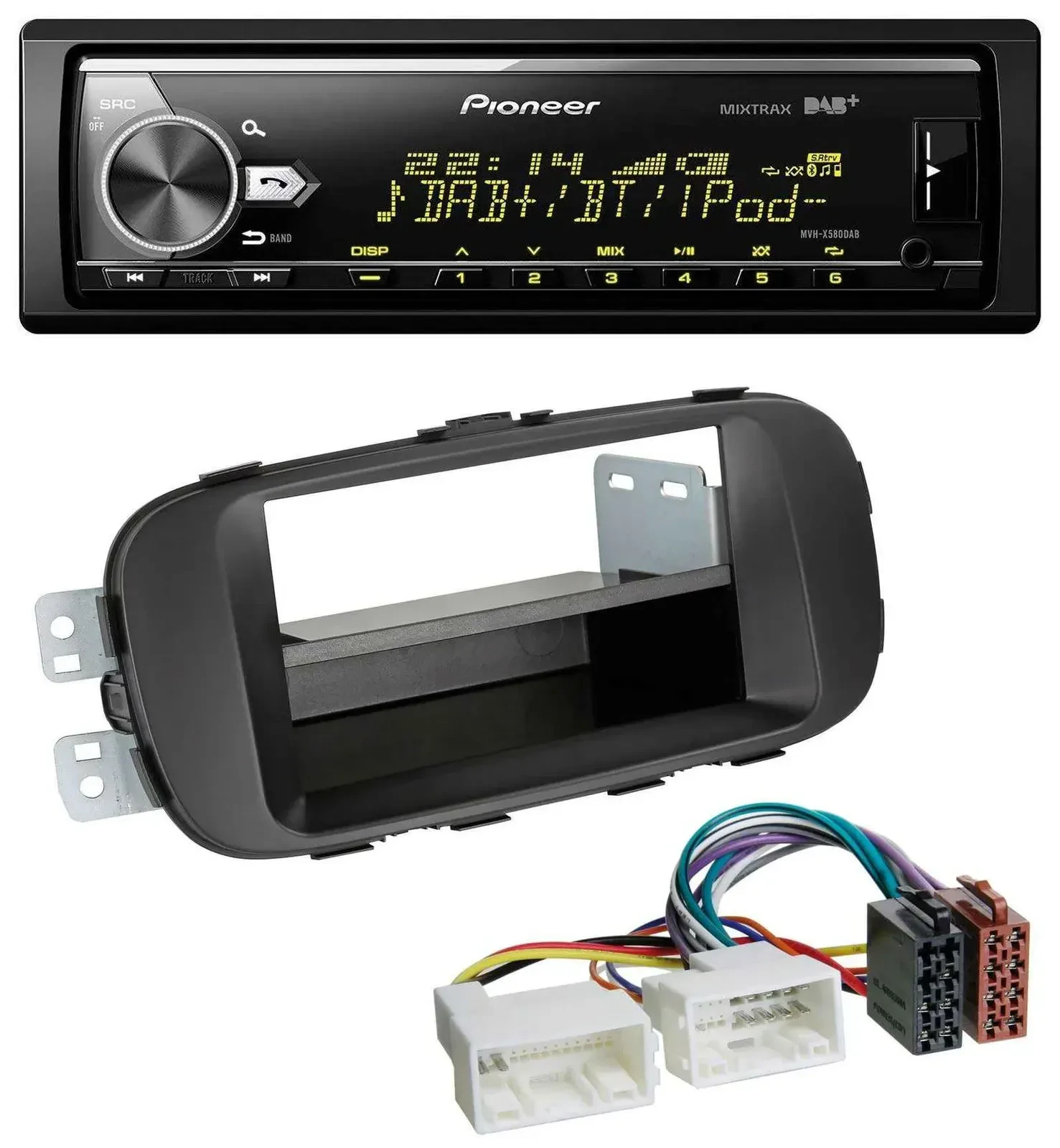 Автомагнитола Pioneer Bluetooth USB DAB MP3 для Kia Soul (PS, с 2014) черный