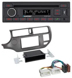 Blaupunkt MP3 USB CD Bluetooth AUX Autoradio für Kia Rio UB 2011-2014 anthrazit