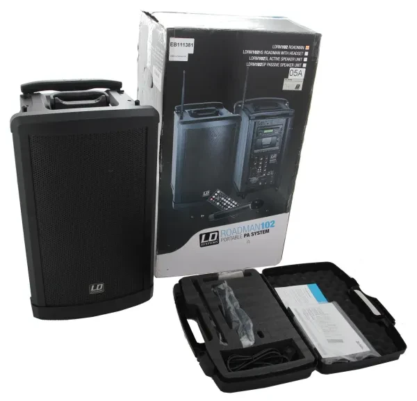 LD Systems Roadman 102 mobiler PA-Lautsprecher, aktiver Akku-Lautsprecher B-Ware