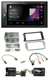 Pioneer 2DIN Lenkrad DAB USB Bluetooth Autoradio für Ford Galaxy C Max Focus Pro