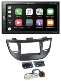 Pioneer USB MP3 DAB 2DIN Bluetooth Autoradio für Hyundai Tucson ab 15 schwarz