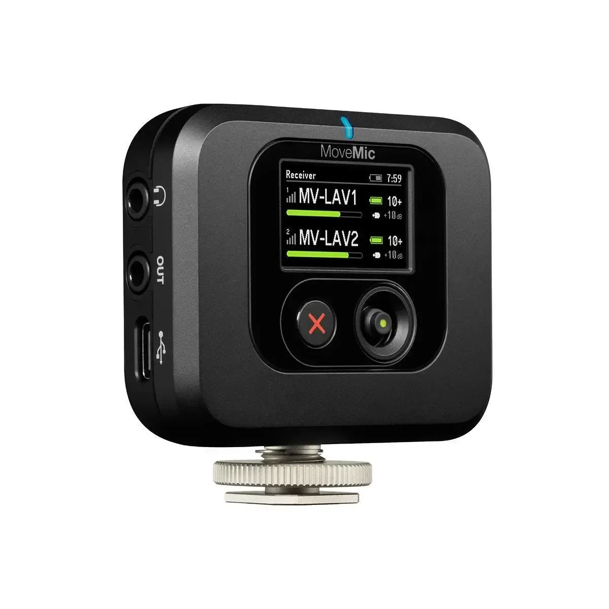 Приемник для радиосистем Shure MoveMic Receiver MV-R-Z7 для камеры, крепление на башмак (cold shoe)