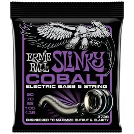 Струны для бас-гитары Ernie Ball 2738 Cobalt Slinky Power 50-135