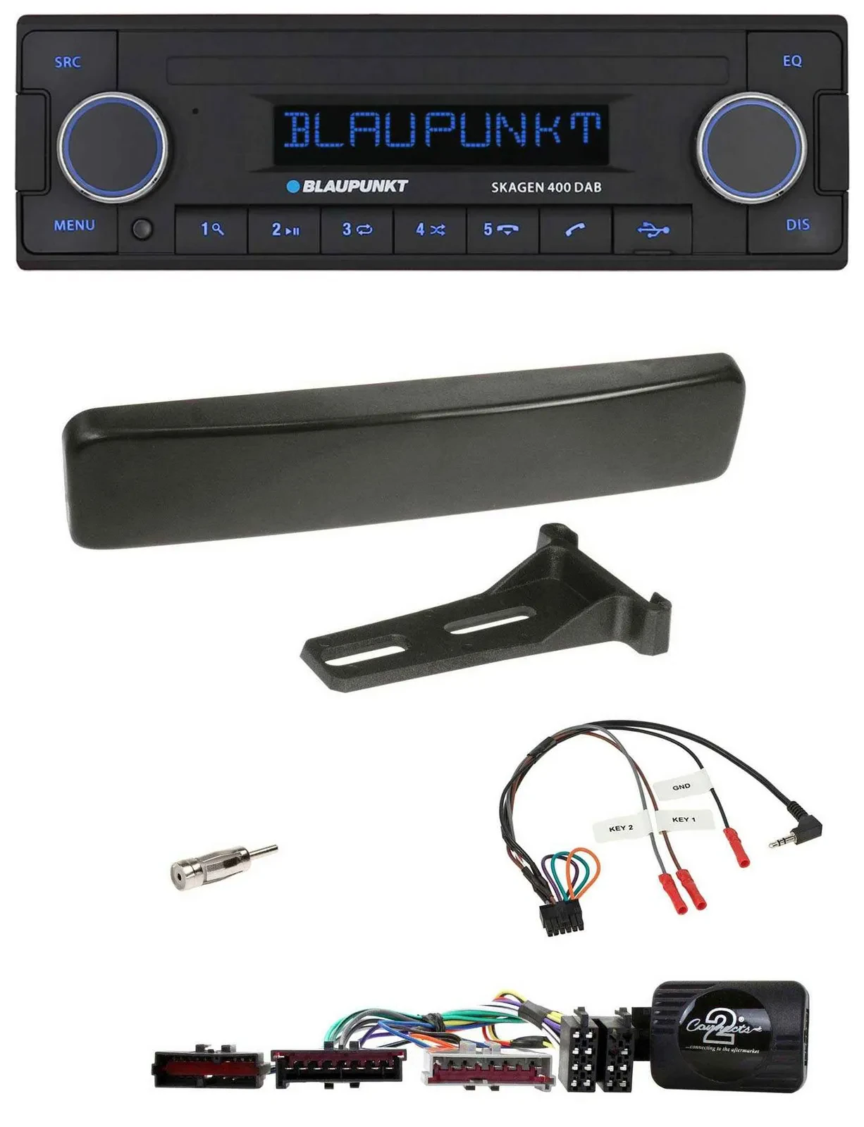 Blaupunkt DAB USB Bluetooth Lenkrad Autoradio für Ford Focus Mondeo schwarz