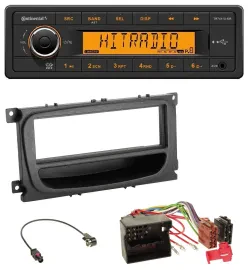 Continental 1DIN USB AUX MP3 Autoradio für Ford C-Max Focus Galaxy ab 2007 Ablag