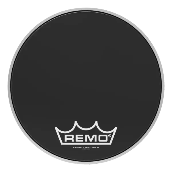 Пластик для барабана Remo 14" Powermax 2 Ebony Crimplock