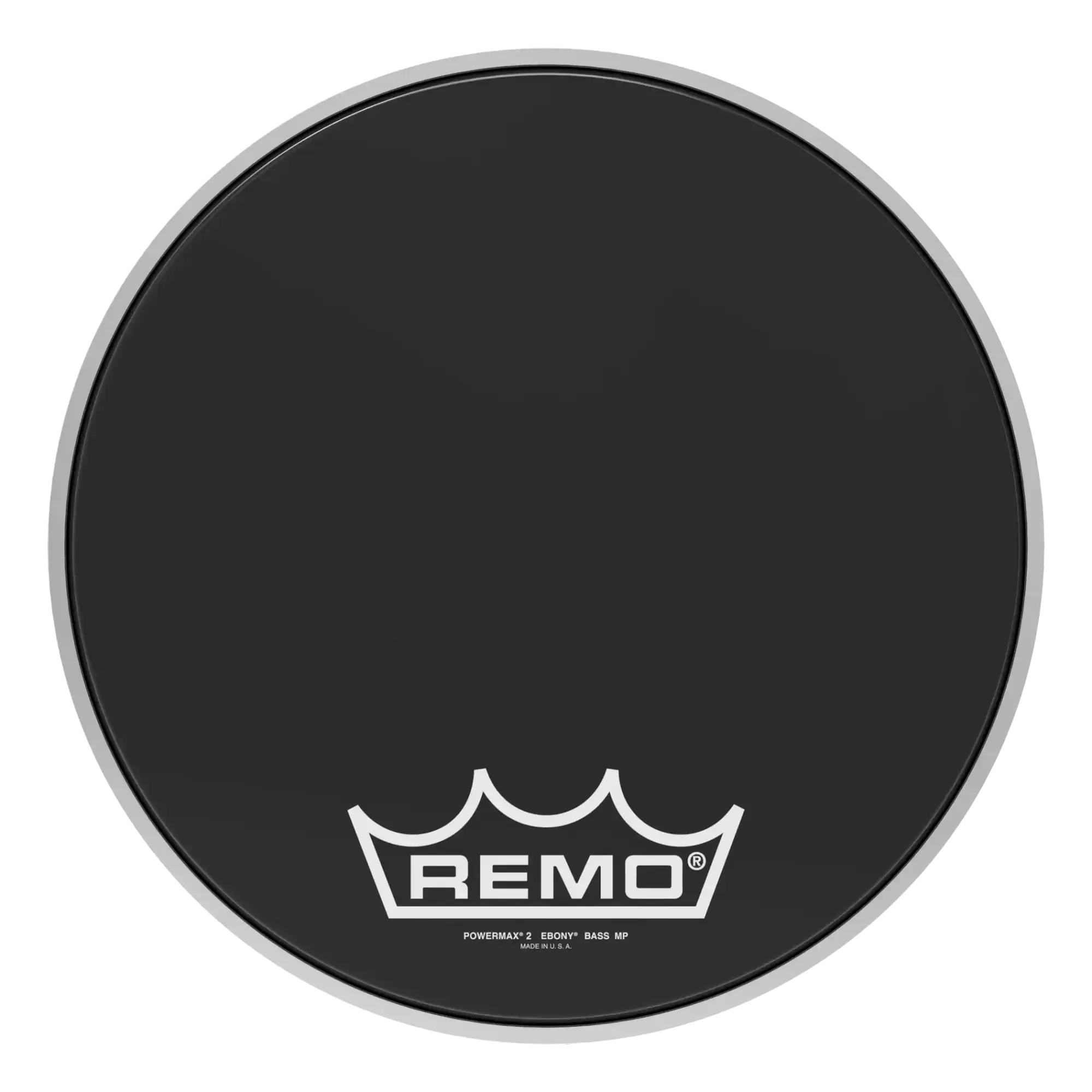 Пластик для барабана Remo 14" Powermax 2 Ebony Crimplock