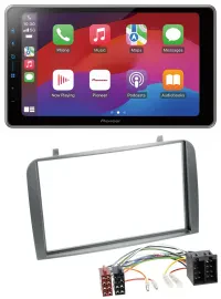 Pioneer MP3 USB DAB Bluetooth 2DIN Autoradio für Alfa Romeo GT 147 00-10 anthraz