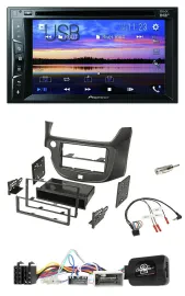 Pioneer Bluetooth 2DIN USB DVD DAB Lenkrad Autoradio für Honda Jazz ab 14 dunkel