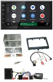 Kenwood DAB Bluetooth USB Lenkrad 2DIN Autoradio für Porsche Boxster 911 Cayman