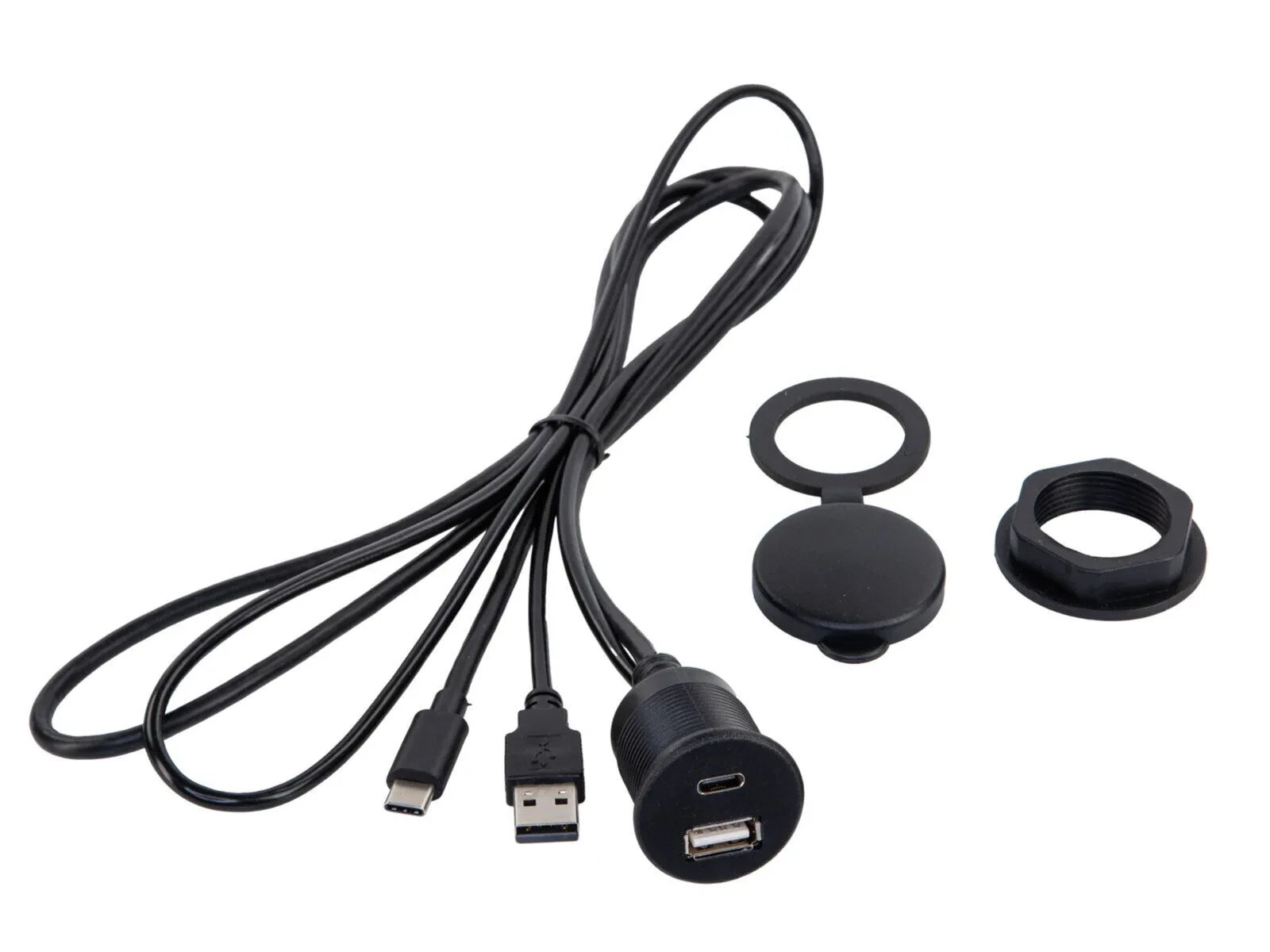 Панельный разъем USB ACV 44-1000-010 USB-A/USB-C, мама