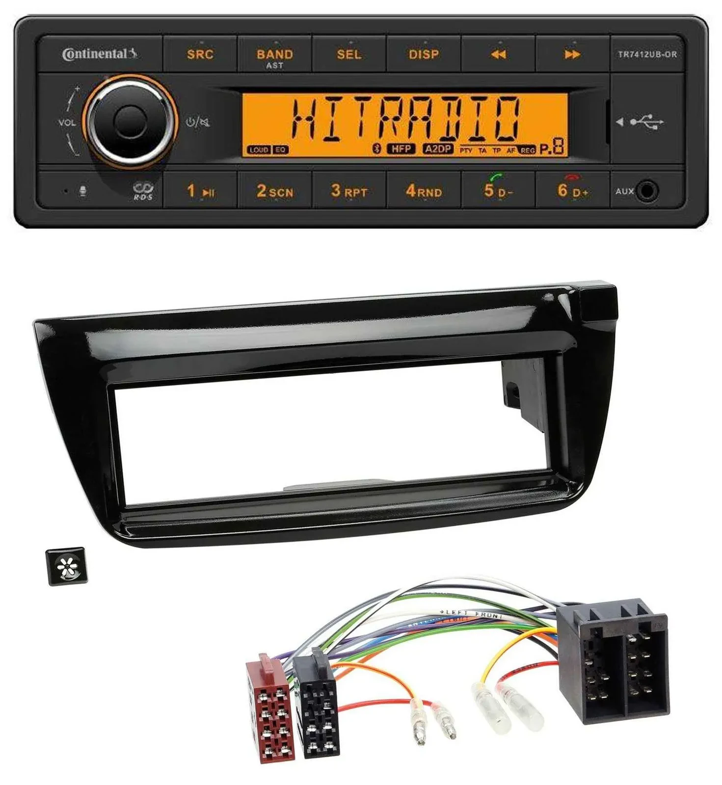 Continental MP3 Bluetooth AUX USB Autoradio für Opel Combo ab 11 Fiat Doblo 12-1