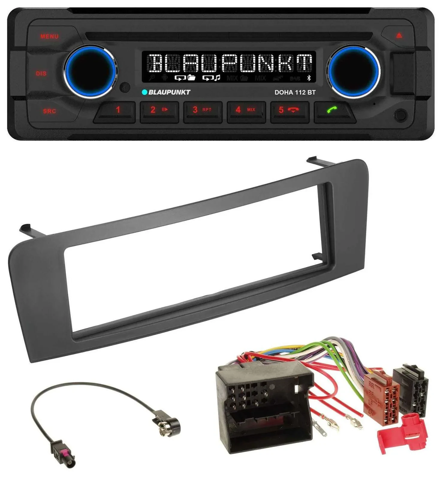 Blaupunkt AUX MP3 CD Bluetooth USB Autoradio für Mercedes A-Klasse W176 B-Klasse