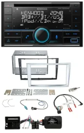 Kenwood CD 2DIN DAB USB Lenkrad Bluetooth Autoradio für Opel Zafira Astra H Cors
