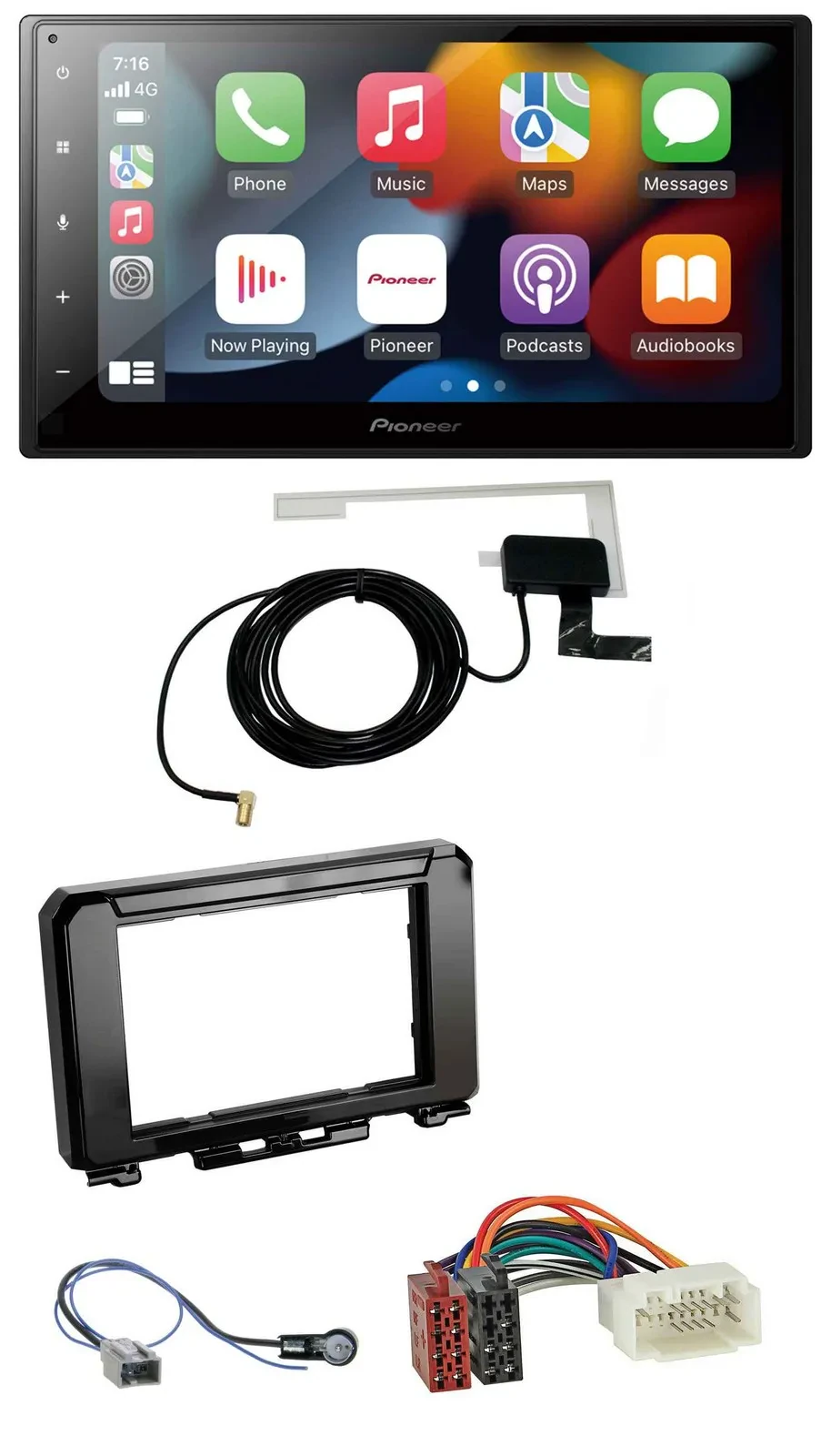 Автомагнитола для Suzuki Jimny GJ (с 2018) Pioneer 2DIN, MP3, USB, Bluetooth, DAB