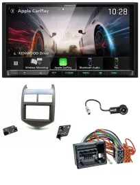 Автомагнитола для Chevrolet Aveo/Sonic (с 2011) Kenwood 2-DIN, USB, DAB, Bluetooth