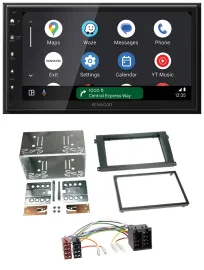 Kenwood DAB Bluetooth USB MP3 2DIN Autoradio für Porsche Cayenne 2002-2007