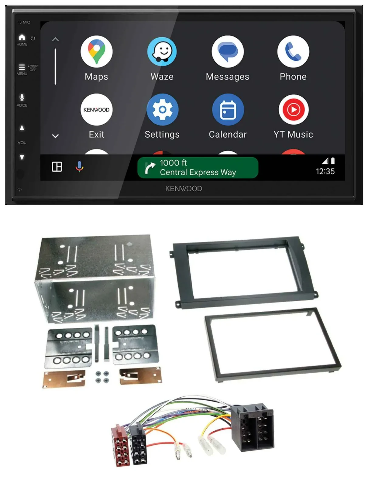 Kenwood DAB Bluetooth USB MP3 2DIN Autoradio für Porsche Cayenne 2002-2007