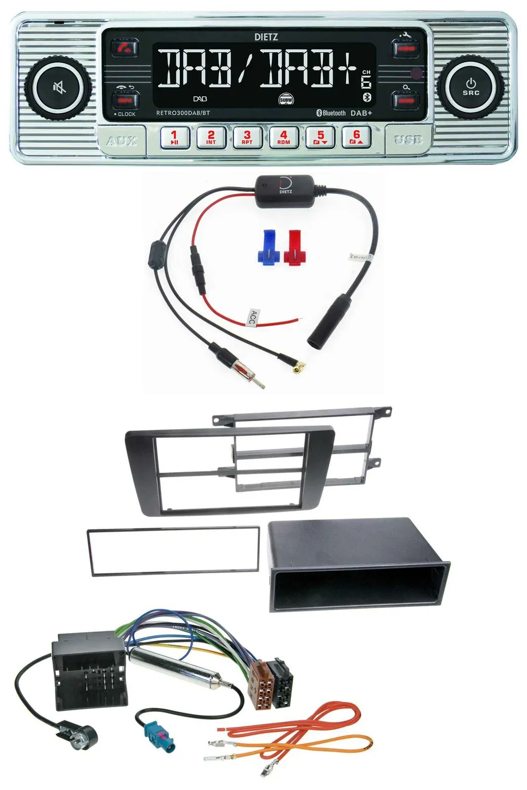 Dietz DAB USB MP3 Bluetooth Autoradio für Skoda Octavia II 2004-2013 Yeti ab 200