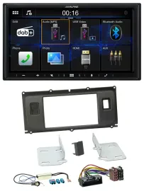 Alpine Bluetooth 2DIN MP3 DAB USB Autoradio für Land Rover Evoque Blindstopfen a