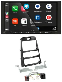 JBL USB 2DIN MP3 Bluetooth AUX Autoradio für Hyundai Genesis BK 10-12