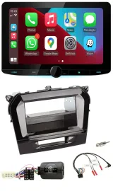 Kenwood Lenkrad USB DAB Bluetooth Autoradio für Suzuki Vitara ab 2015 piano schw
