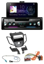 Pioneer USB MP3 Bluetooth DAB Autoradio für Ford Fiesta JA8 08-10 ohne Display s