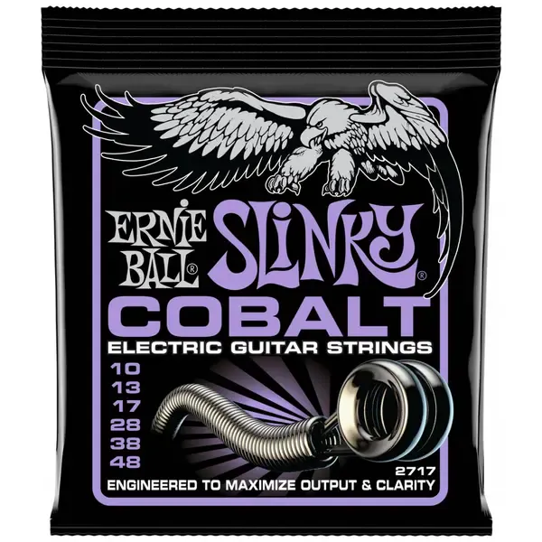 Струны для электрогитары Ernie Ball 2717 Cobalt Slinky Ultra 10-48