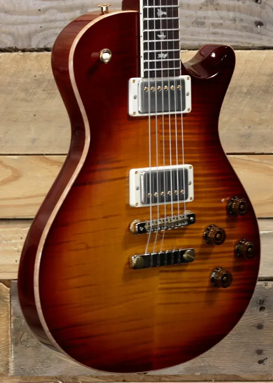 Электрогитара PRS Mccarty 594 Singlecut 10-Top тёмно-вишнёвый санберст с кейсом