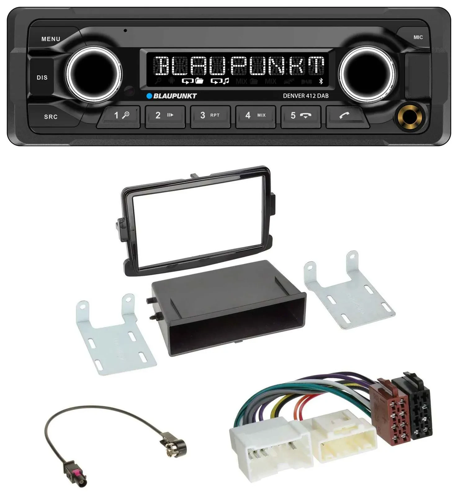 Blaupunkt Bluetooth DAB MP3 USB Autoradio für Dacia Lodgy Sandero Opel Vivaro