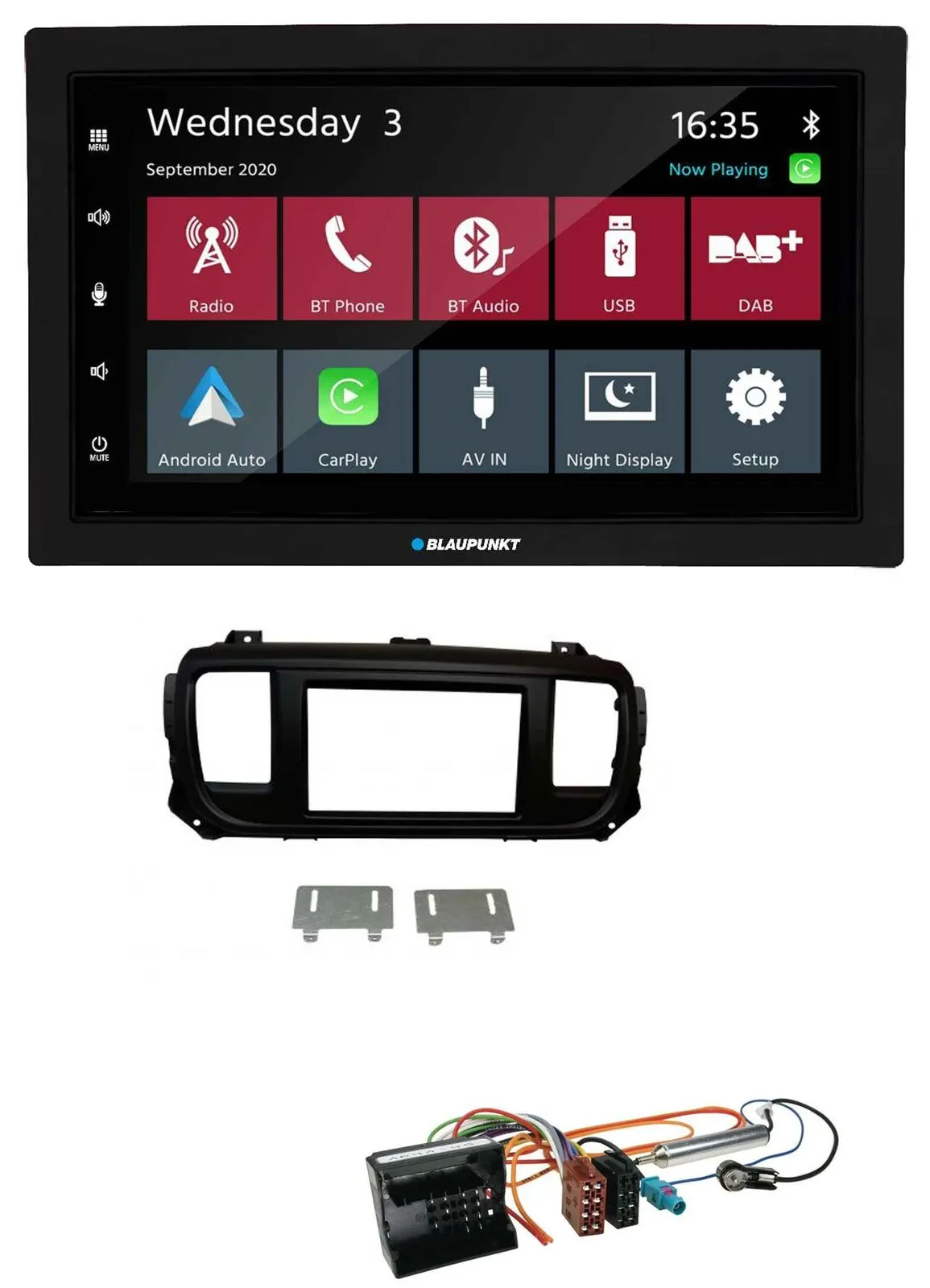 Blaupunkt DAB Bluetooth USB MP3 2DIN Autoradio für Peugeot Expert Traveller ab 2