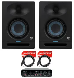 Комплект для подкастов PreSonus Eris Studio 5 + R-TRACK 2x2 5" (набор, пара), USB аудиоинтерфейс 2x2