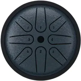 Язычковый барабан U-Turn 4" 8 нот, сталь, C-пентатоника, тёмно-синий, с чехлом и палочками